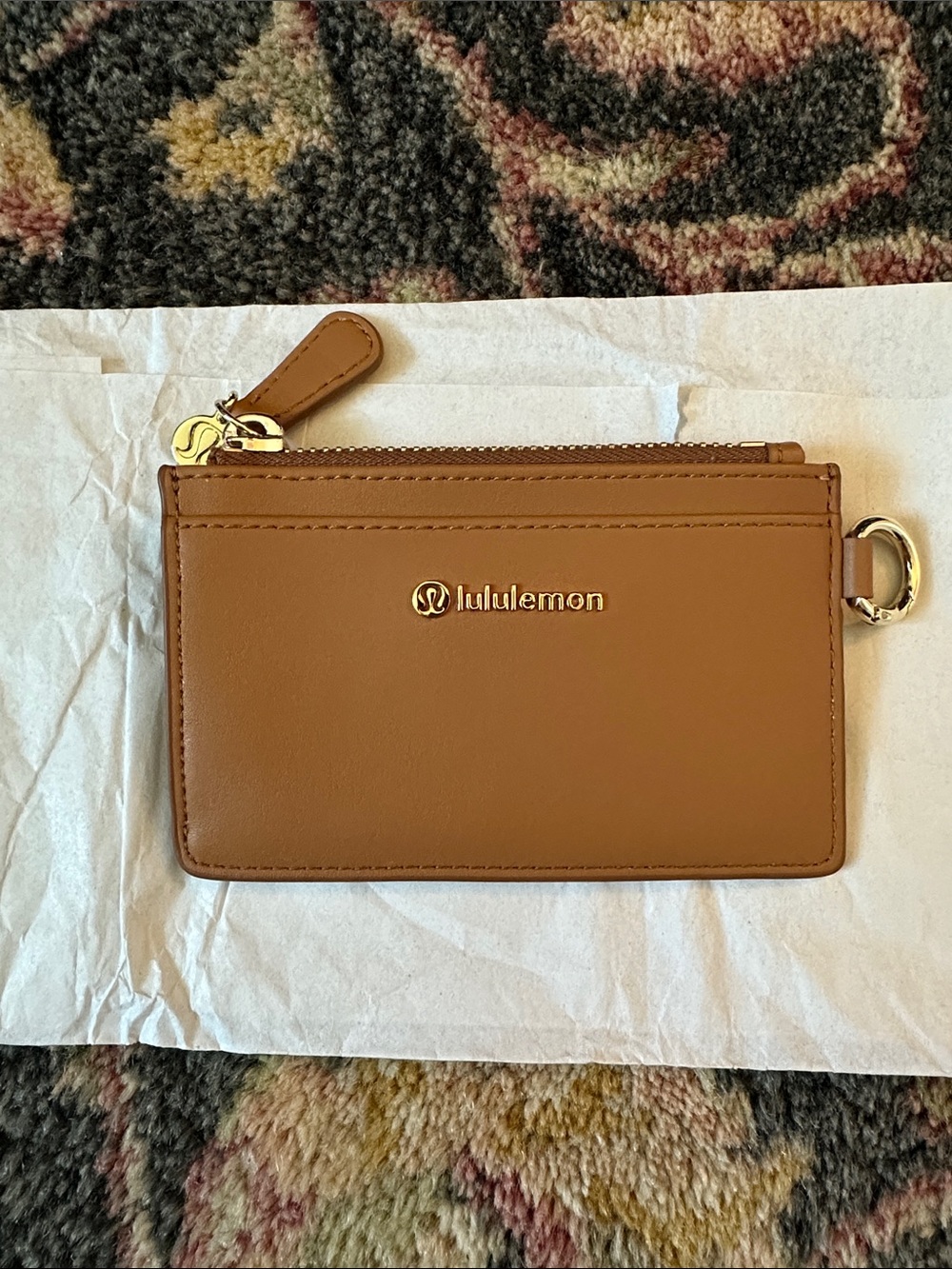 Like New Lululemon Camel Wallet Cactus “Leather”